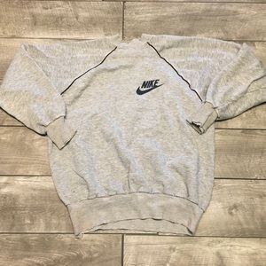 Vintage Nike Blue Tag Check Swoosh Men’s Pullover Sweatshirt Jumper Size Medium